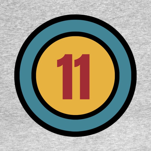 The Number 11 - eleven - eleventh by Siren Seventy One